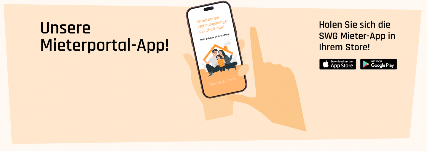 Startseite mit Mieterapp Icon